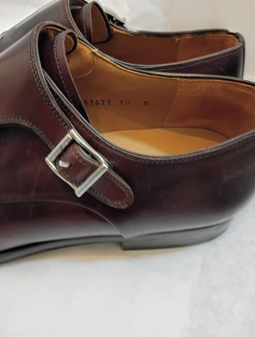 Magnanni Double Monk Strap  Luxury Leather 10M